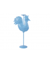 BIRD CANDLE STAND (BLUE)